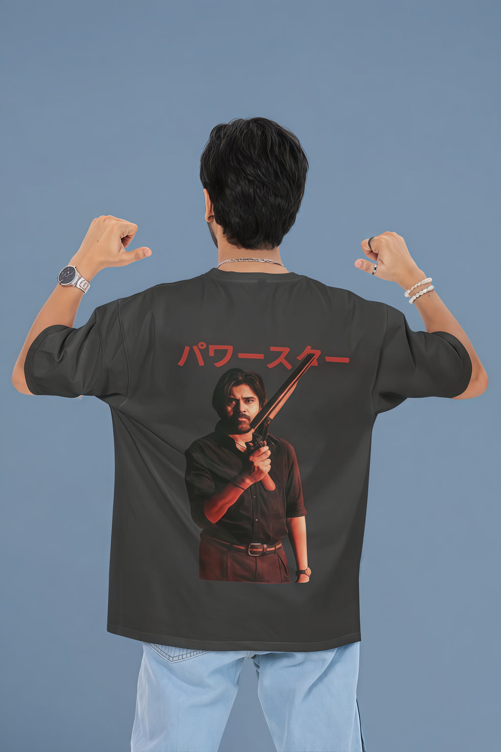 OG Power Star Pawan Kalyan with this bold oversized premium t Shirt