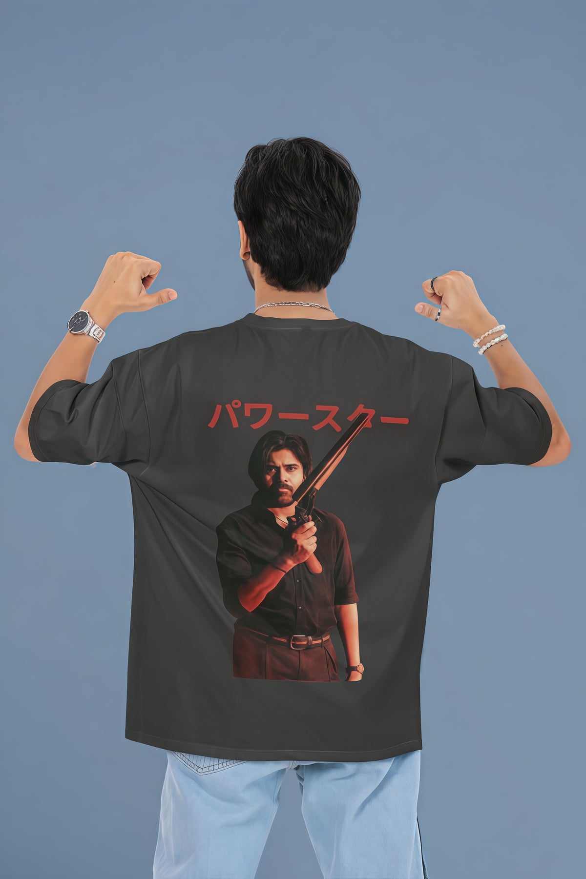 OG Power Star Pawan Kalyan with this bold oversized premium t Shirt