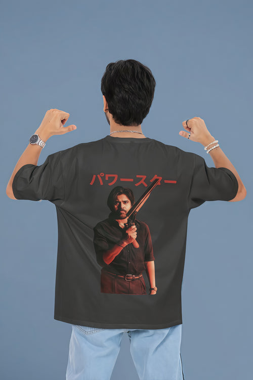 OG Power Star Pawan Kalyan with this bold oversized premium t Shirt