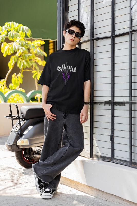 “SHADOW | Oversized Premium Street Tee – Power in the Dark”