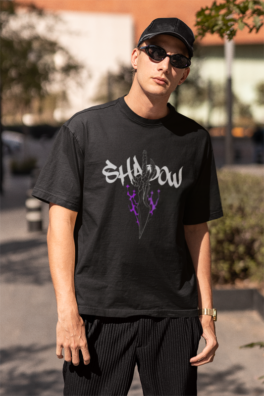 “SHADOW | Oversized Premium Street Tee – Power in the Dark”